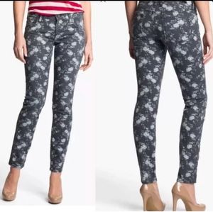 KUT From The Cloth Flowered Print Denim Straight leg Jeans